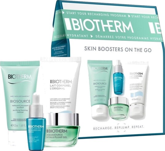 Biotherm Aquasource Hyalu Plump Hydrating Skincare Set 4pcs