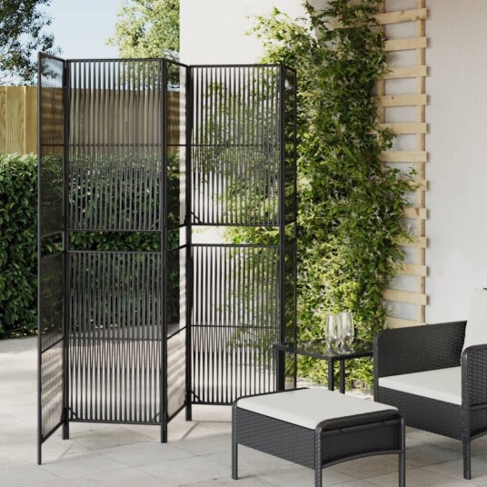  Romdeler 5 paneler svart polyrotting 8721012244221