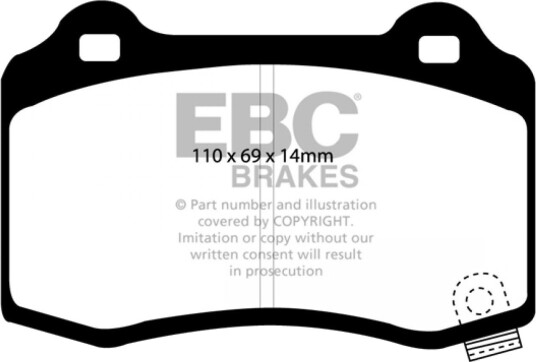 EBC Brakes DP61788 Bremseklosser