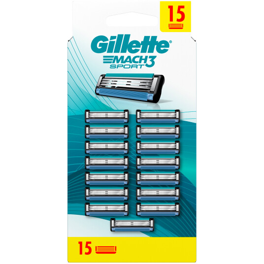 GILLETTE Mach3 Sport Barberblader 15 stk.
