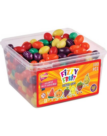 1,5 kg Ilham Fruits Bubblegum Assortert Fruktformet Tyggegummi 1,5 kg Ilham Fruits Bubblegum Assortert Fruktformet Tyggegummi