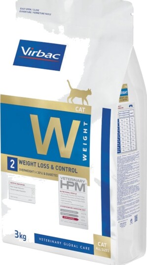 Virbac Tørrfôr Veterinary Hpm Cat Weight Loss And Control W2 3 kg
