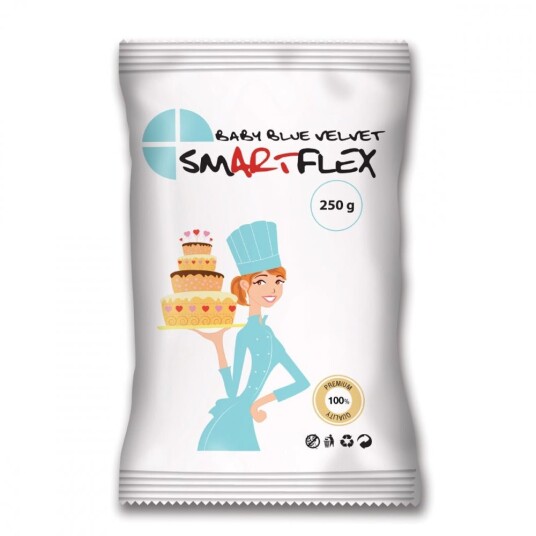 Smartflex Babyblå Fondant Velvet 250g 