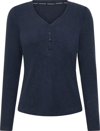 Triumph Mix & Match Lsl Top Soft Navy 36