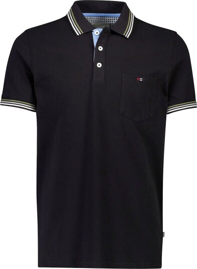 Bison Polo Piqué S/S   BLACK   S