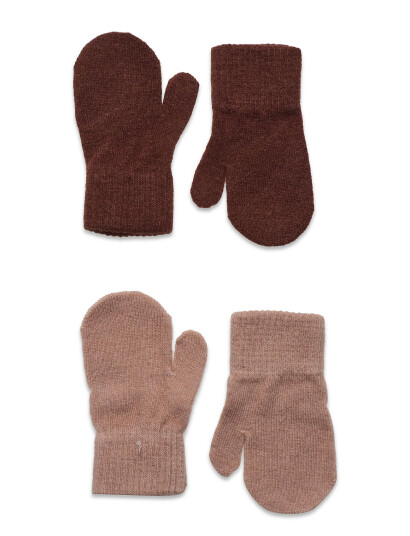 CeLaVi Magic Mittens 2-Pack - Brown - 98-116
