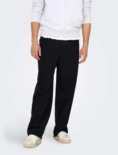 ONLY & SONS Onscarl Balloon Black 8874 Tai Dnm Noos - Black - 34 x 32