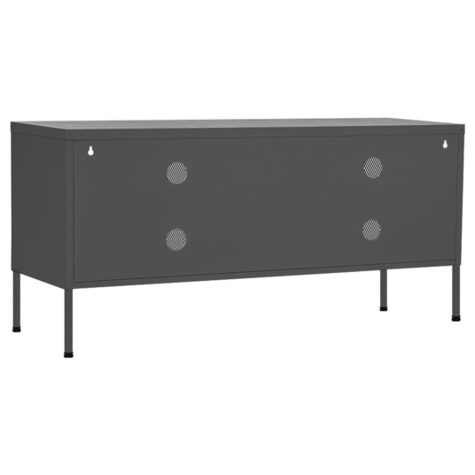 vidaXL TV-benk antrasitt 105x35x50 cm stål