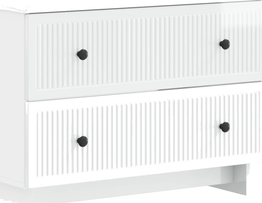 vidaXL Baderomsvaskeskap EDE Høgglans hvit 82 x 41 x 59 cm