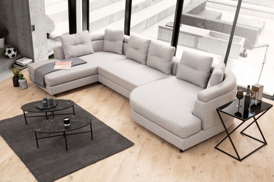 Pavdova Hjørnesofa 4 seter Lysegrå Pavdova Hjørnesofa 4 seter Lysegrå