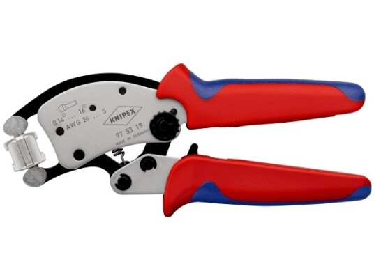 Knipex Twistor®16 Krympetang for endehylser 0,14 - 16 mm², Selvjusterende Håndverktøy