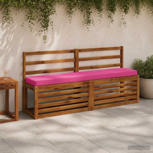 vidaXL 2 delt benkpute VUGHT 2 pcs 100% Polyester Rosa 160 x 30 x 5 cm