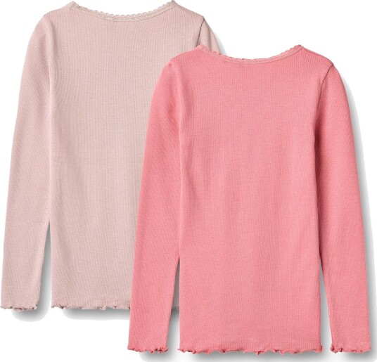 Wheat Genser Reese 2x Rib Pink Lilac (122 / 7 år)