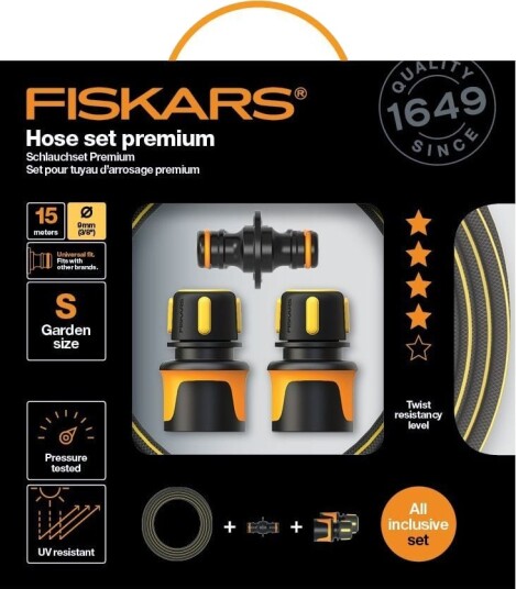 Fiskars Hose set Premium 15m 9mm Fiskars Hose set Premium 15m 9mm