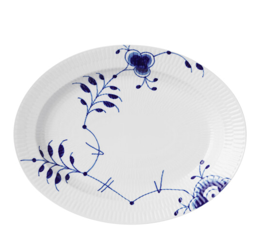 Royal Copenhagen Blue Fluted Mega ovalt fat 30,5 cm