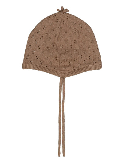 Müsli Knit Hat Beige 68/74 Müsli Knit Hat Beige 68/74