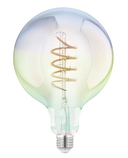 Eglo E27 Led G150 Iriserende Globepære Med Varmt Hvidt Lys Eglo E27 Led G150 Iriserende Globepære Med Varmt Hvidt Lys