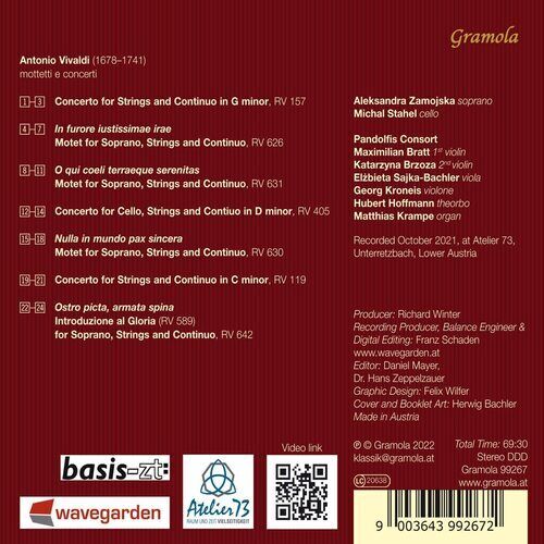 MediaTronixs Antonio Vivaldi : Antonio Vivaldi: Nulla Pax in Mundo CD (2023) Pre-Owned