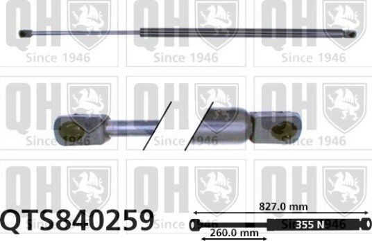 QUINTON HAZELL QTS840259 Baklukedemper