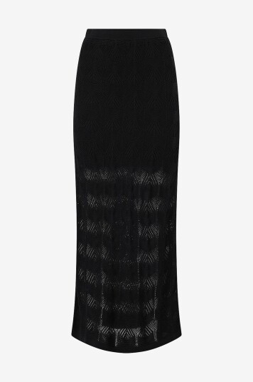 Twist & Tango Maxi skjørt Ziatra Crochet Skirt Svart