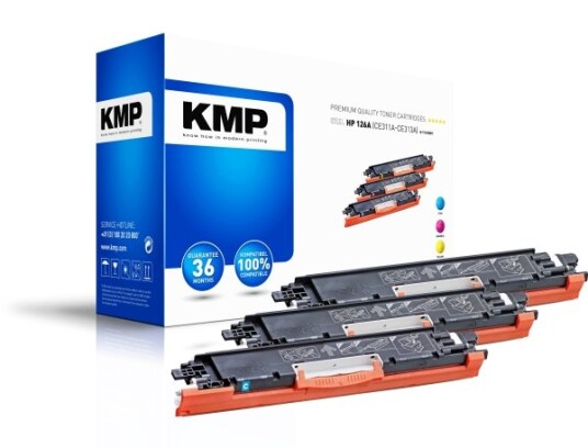 Kmp 1226,0030 Cyan Fiolblå Gult 3 Stykker