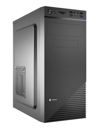 Natec Cabassu G2 Mid Tower Kabinett ATX Svart med Glass Natec Cabassu G2 Mid Tower Kabinett ATX Svart med Glass
