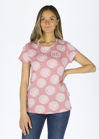 Seaside Breeze Tee W Dusty Rose Shell 38 T-Shirts