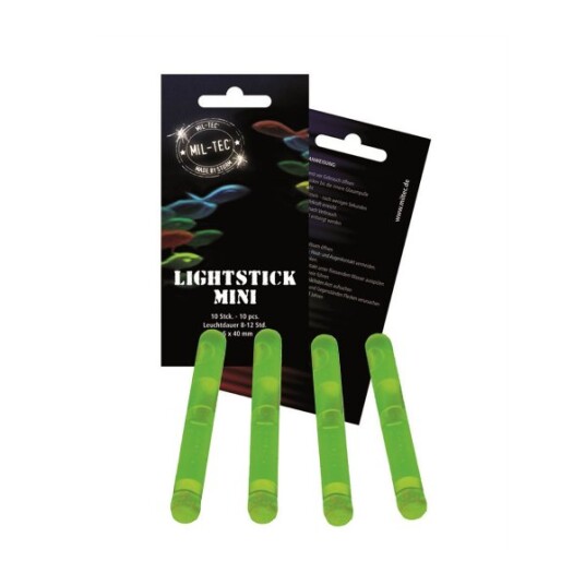 Lysstav Mil Tec Mini 10 pcs Grønn