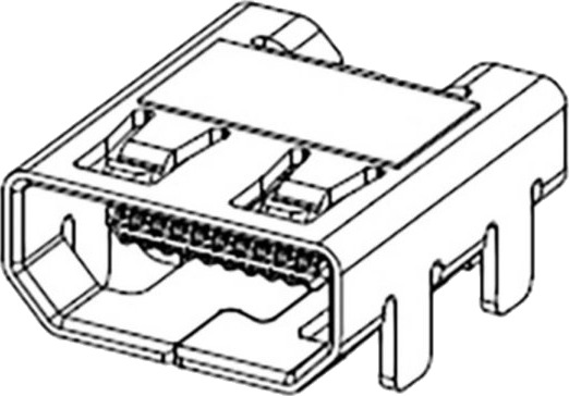 Molex 467651301 Hdmi Kontakt/Hylse Poltall: 19 1 Stk. Tape On Full Reel
