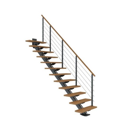 Dolle Sydney Eik Oljet Rett Trapp Antracit Design 13T 75W