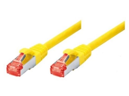 Patchkabel S-Stp (Pimf) Cat 6 Gul 1,0 M Patchkabel Med Spesielt Smal Knekkbeskyttelse (71501Y)
