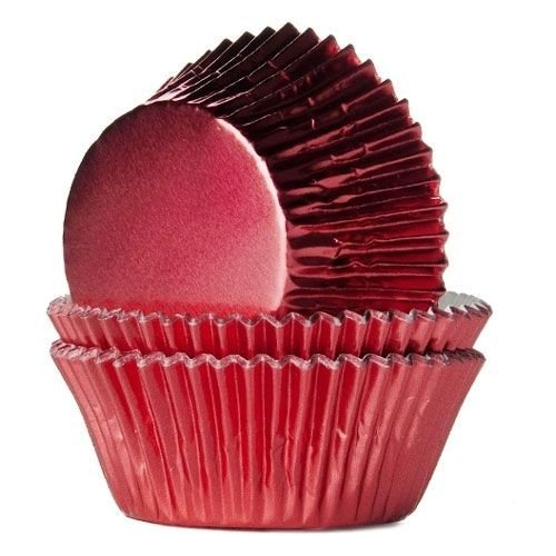 House Of Marie Muffinsformer Folie Rød Pk/24 