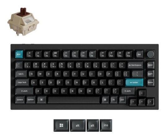 Keychron Q1 Ultra Q1U M3 Svart