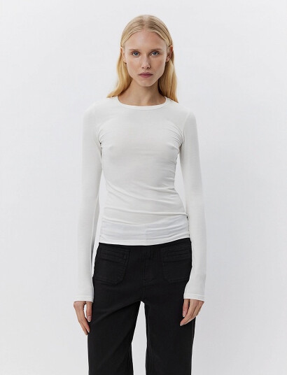 Sofie Schnoor Petriciasw T-Shirt Long Sleeve - White - L
