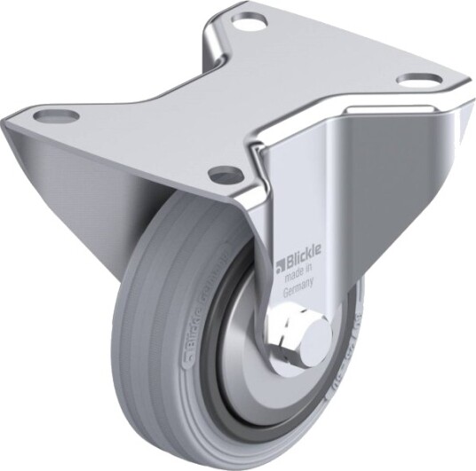 Blickle 749127 B-Vpp 80R-Sg-Fa Faste Hjul, Hjuldiameter 80 Mm, Bæreevne (Maks.) 50 Kg (1 Stk)