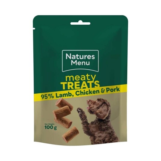 Natures Menu Dog Treat Chicken Lamb Pork 100G