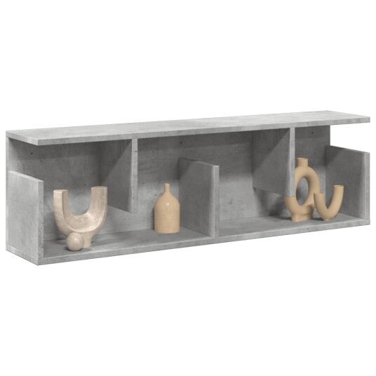  Veggskap 100x20x30 cm betonggrå konstruert tre 8721158391322