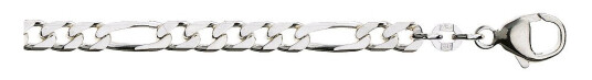 Figaro armlenke i 925 sølv 5,6 mm, 19 cm