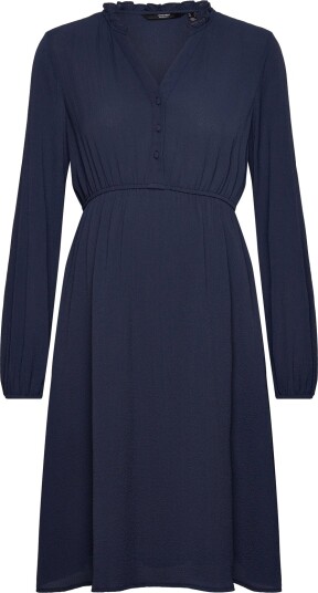 Vero Moda Maternity Vmmaya V Neck Ls Dress Ga Navy M