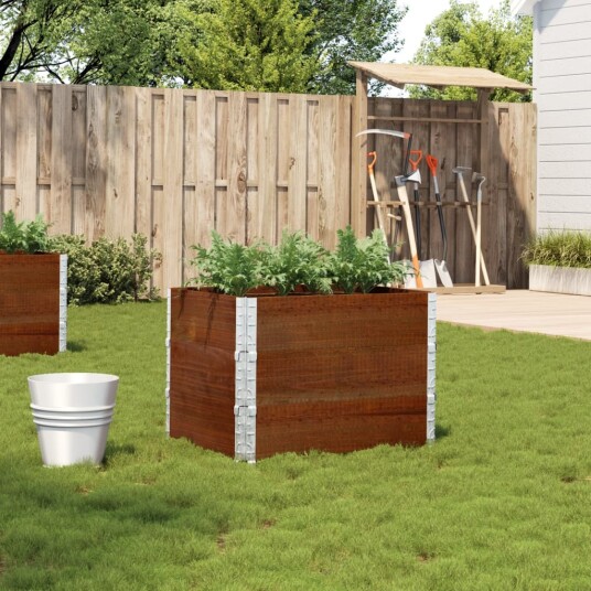 Plantekasse brun 80x60 cm heltre furu