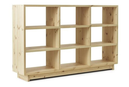 Normann Copenhagen Plank Bokhylle Høy Furu