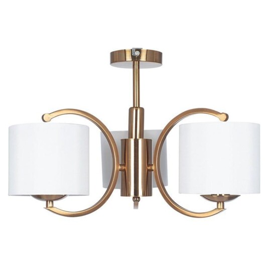 Pacific Lifestyle Arcadia taklampe 3 arm - Messing