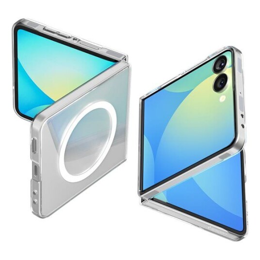 Spigen Air Skin MagSafe Gjennomsiktig Etui til Samsung Galaxy Z Flip 7 - Hvit