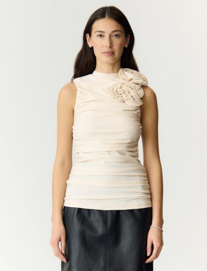 YAS Yasdona Sl Top   Show   Cream   XS