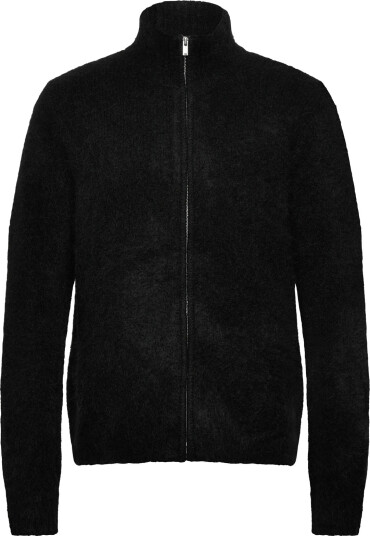 HOLZWEILER Atlantic Hairy Zip Cardigan - Black - L HOLZWEILER Atlantic Hairy Zip Cardigan - Black - L