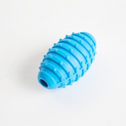 Tygge Og Kasteegg I Solid Tpr Gummi 10Cm Blå