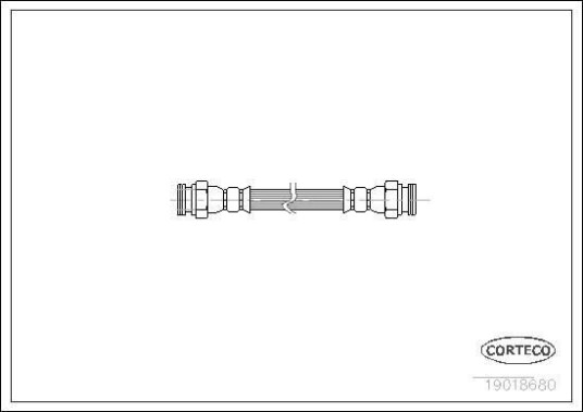 Bremseslange CORTECO 19018680 Bremseslange CORTECO 19018680