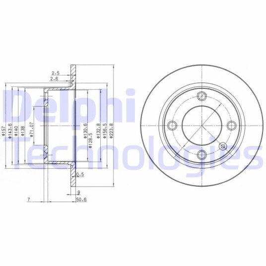 Bremseskive DELPHI BG2691