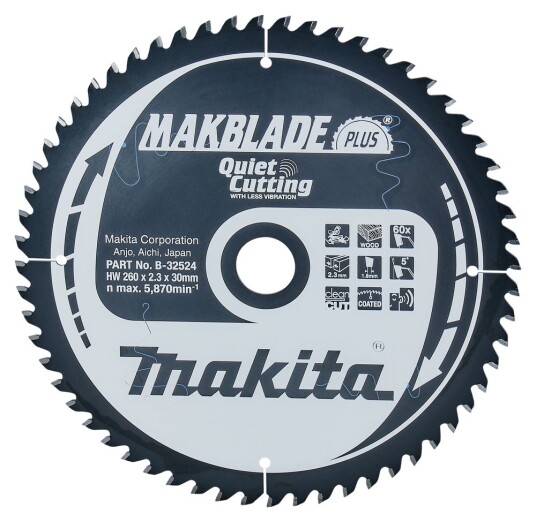 Makita Sirkelsagblad B 32524 260x30x60T