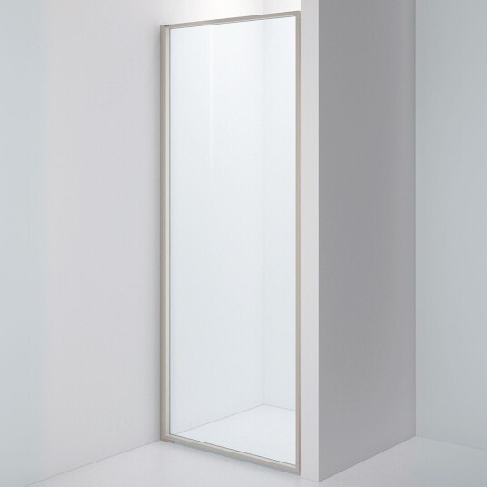 INR Iconic Nordic Rooms Dusjvegg Edge 2 Måltilpasset - Venstre / Stone Klart Glass INR Iconic Nordic Rooms Dusjvegg Edge 2 Måltilpasset - Venstre / Stone Klart Glass